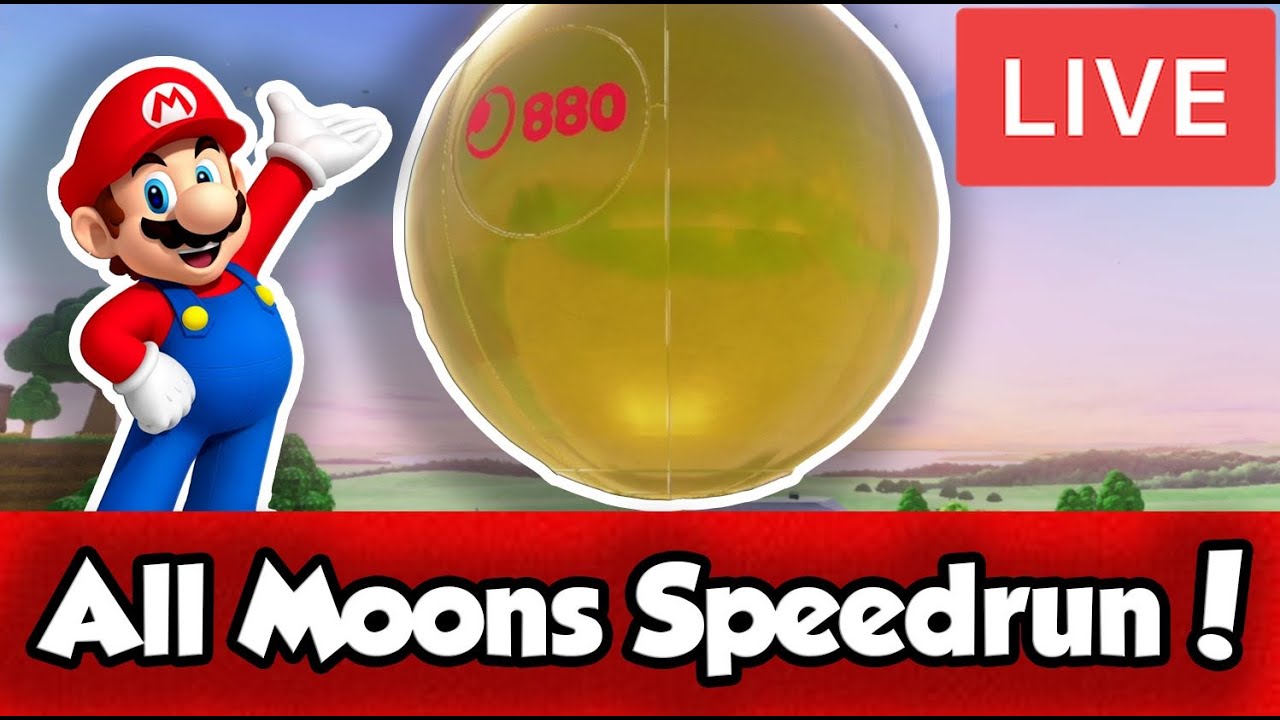 Mario Odyssey All Moons Speedrun!