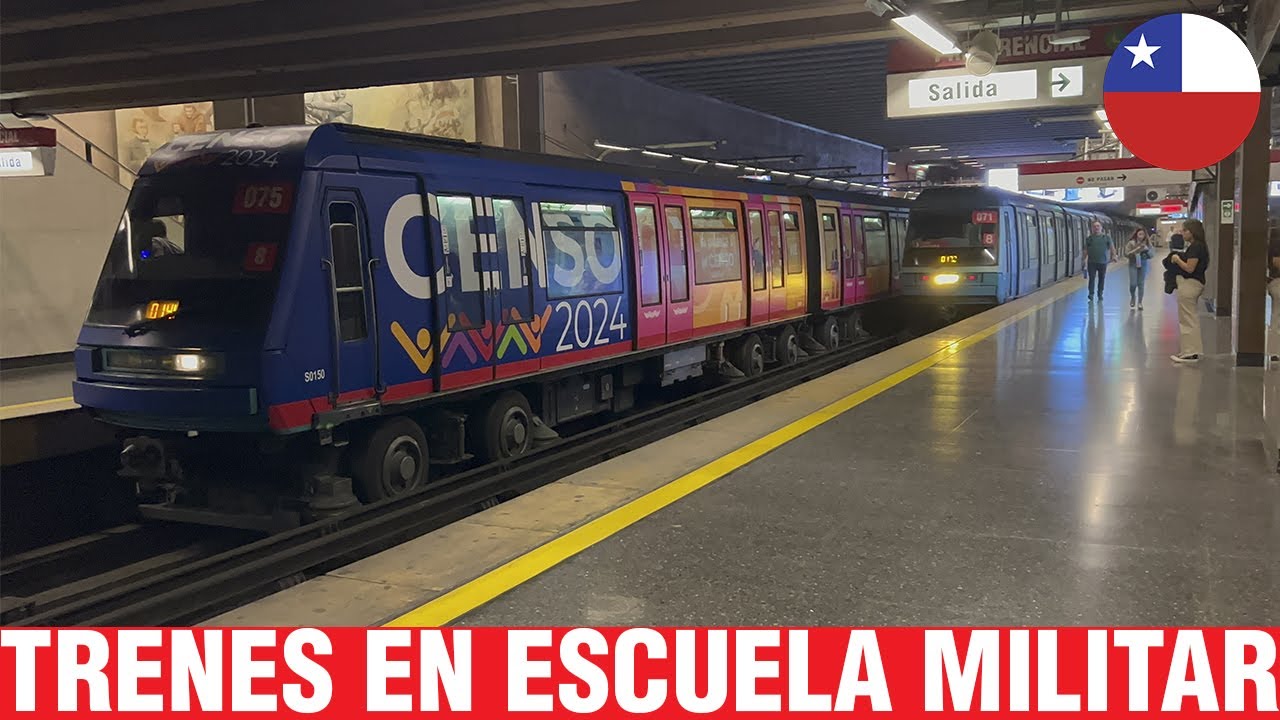Metro De Santiago | Trenes en Escuela Militar