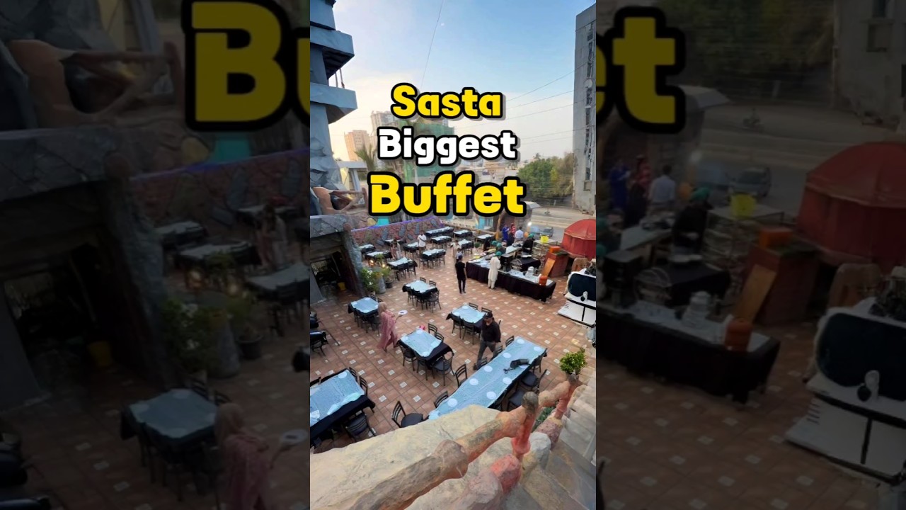 50+ Dishes with Live BBQ Karachi&rsquo;s Ultimate Buffet Challenge #shorts  #challenge #bbqlovers #buffet