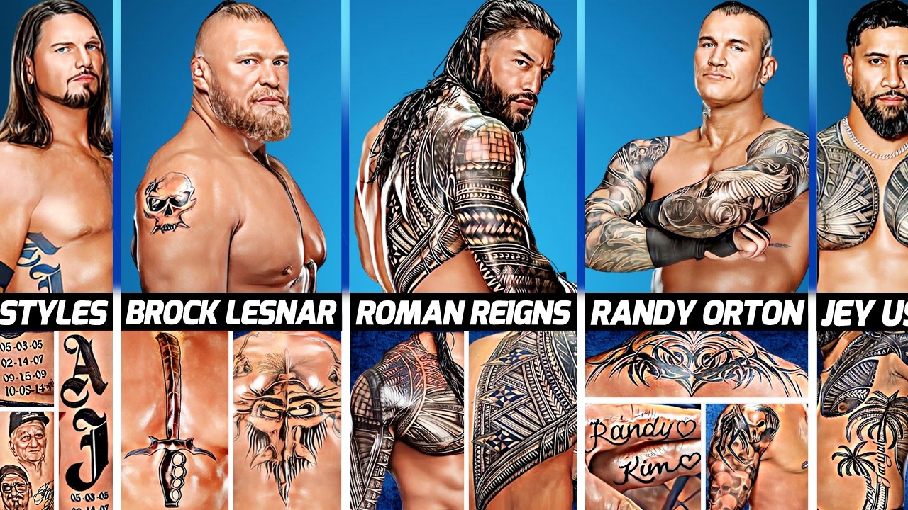 WWE Wrestlers and Their Tattoos Shocking Hidden Meanings