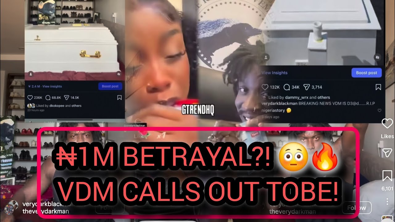Verydarkman Call Tobe a Betrayer for collection 1 million from king mitchy