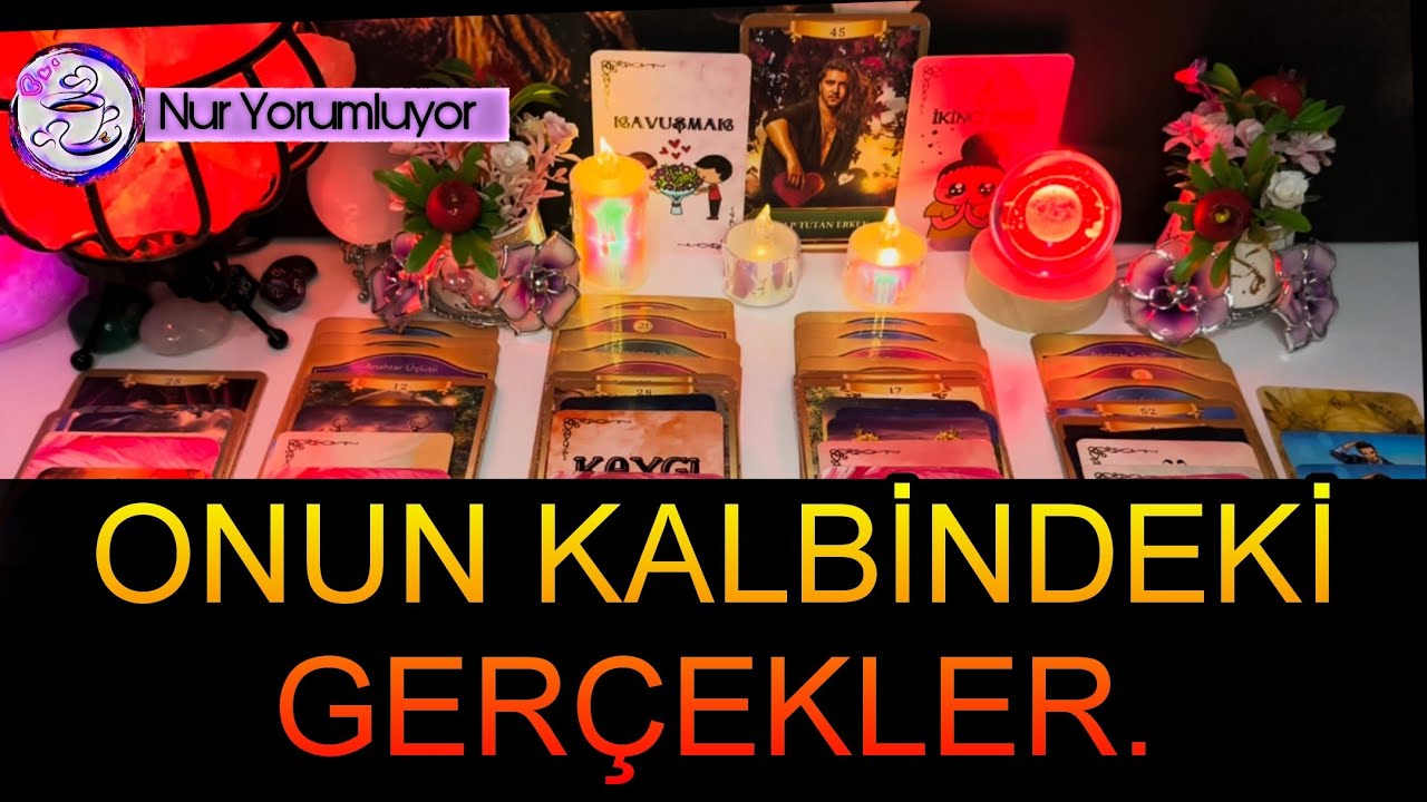 ONUN KALBİNİN‼️ DERİNLİKLERİNDEKİ‼️SENLE İLGİLİ GERÇEKLER 🔮DUYGU OKUMASI#keşfet #tarot