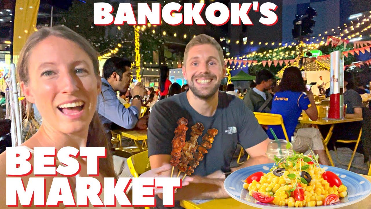 Eating Thai Food at our Favorite Night Market (❌NOT Jodd Fairs❌) in Bangkok, Thailand: Ratchayothin