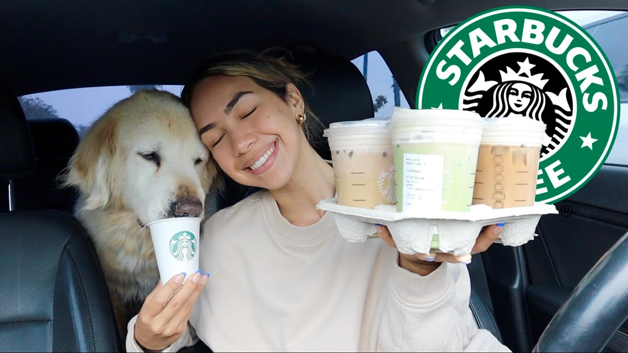 trying Starbucks new drinks!