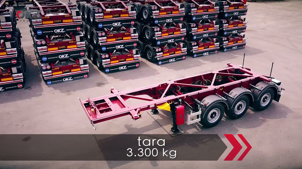 OKZ TRAILER - semirimorchio portacontainer tank 20' / 7,82 mt DARX