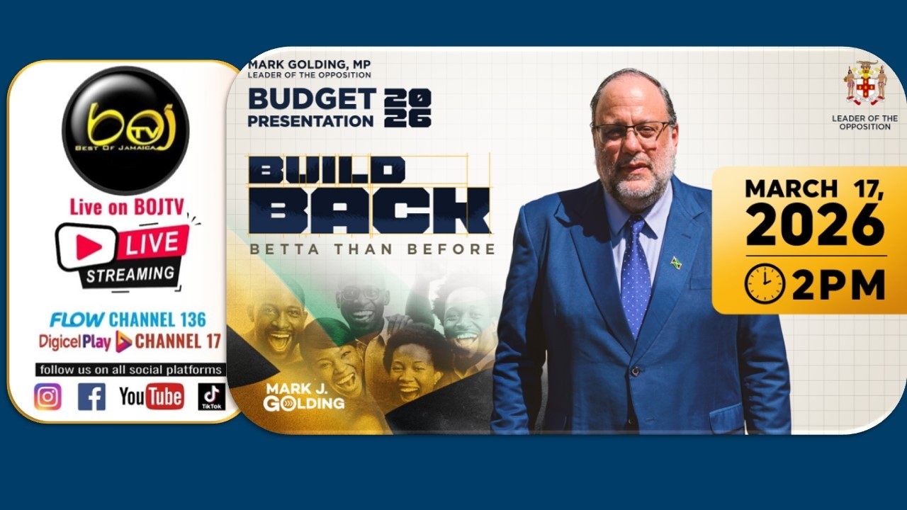 Budget 2026 Presentation | Mark Golding | Build Back Betta Than Before | 2pm Tuesday March 17, 2026