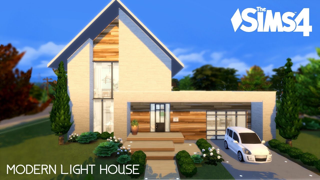 THE SIMS 4 / Light Modern House / NO CC / Stop motion
