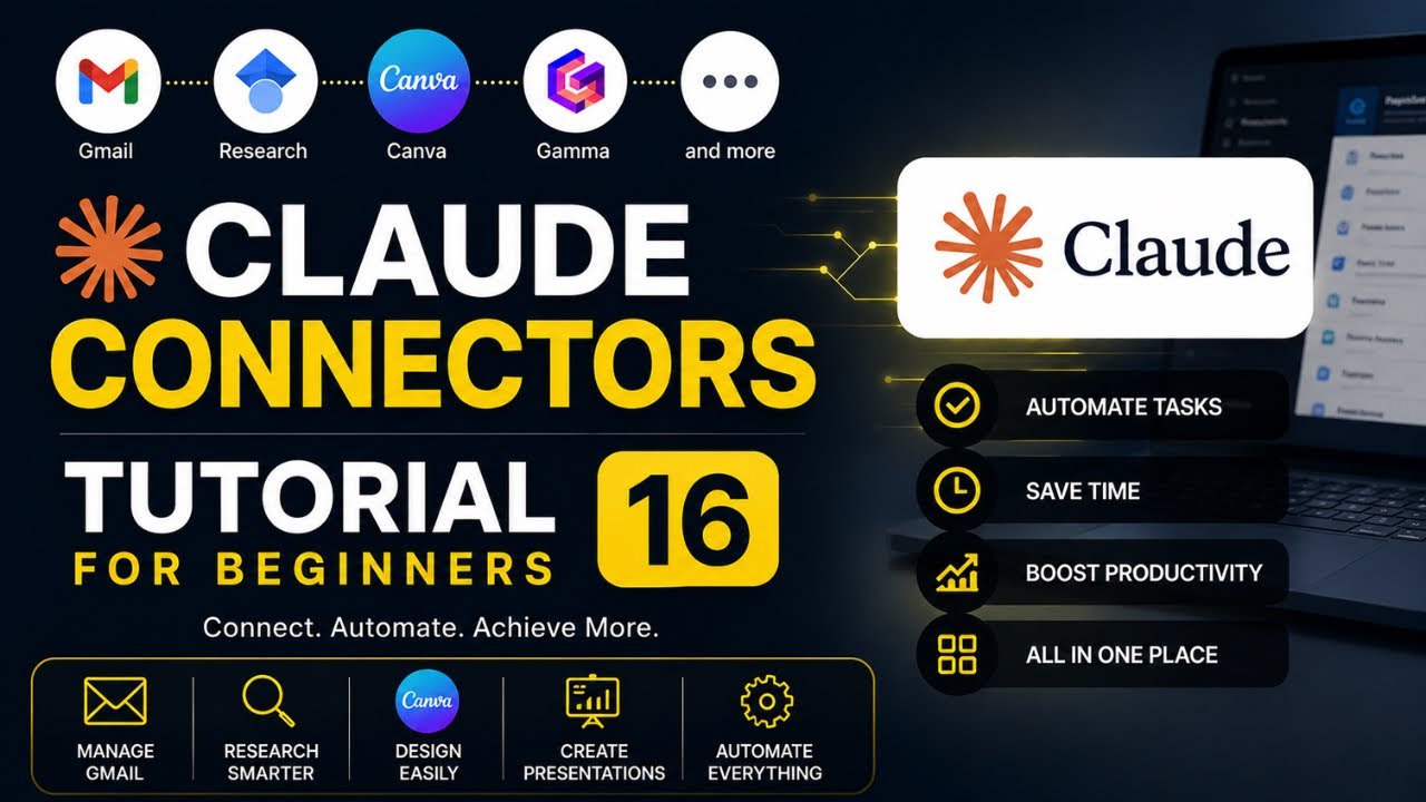 How to Use Claude Connectors | Connectors Tutorial for Beginners (2026 Complete Guide)