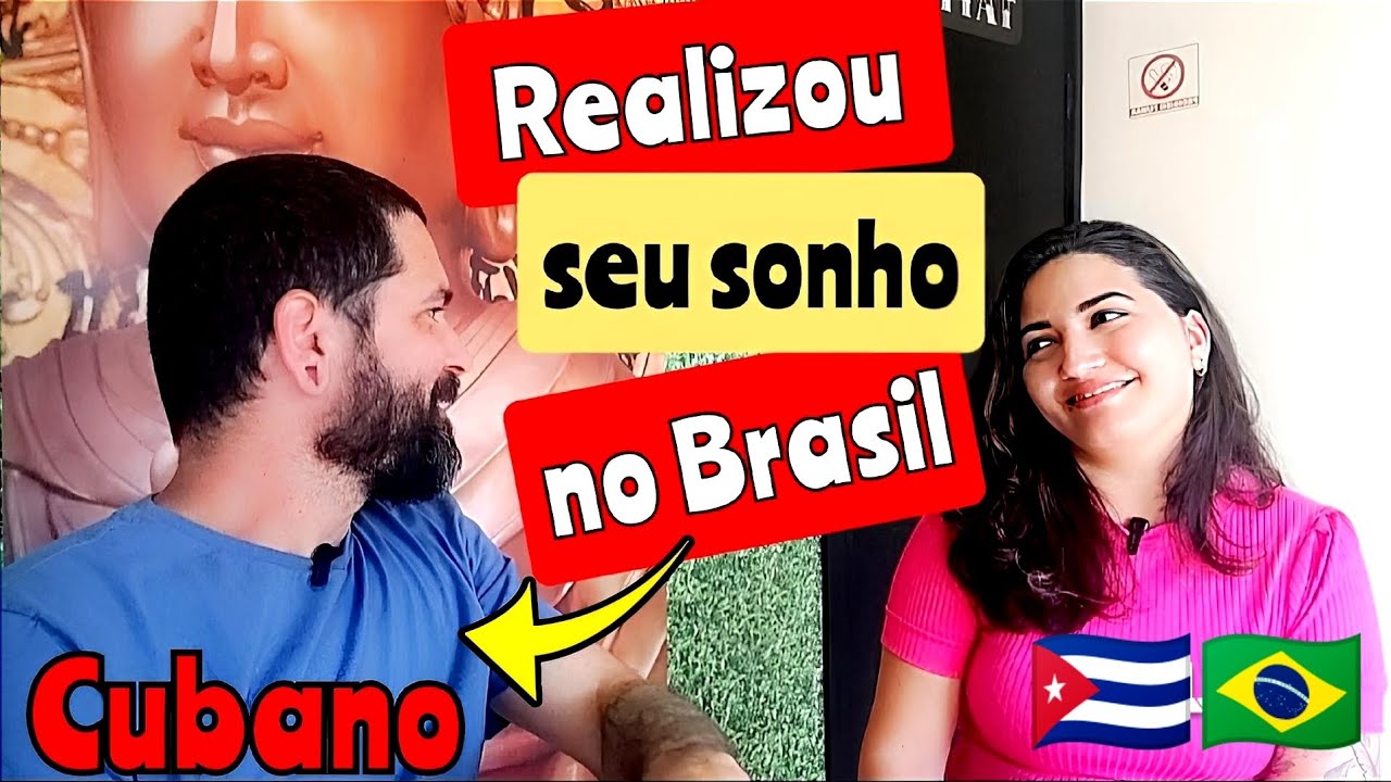CUBANO REALIZA SEU SONHO DE VIDA AQUI NO BRASIL. Em Cuba teria sido impossível. Cubanos no Brasil