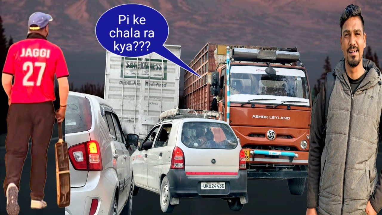 Today travel with jaggi  🏏 || 🚘 aj lgta hain koi seen hone wala h... 🤬 || Mountain king 👑