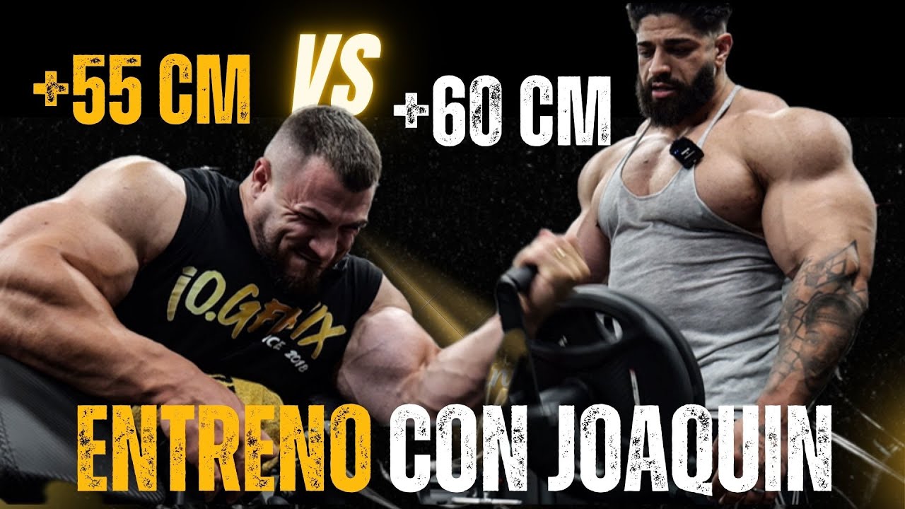 LOS BRAZOS MÁS GRANDES DE EUROPA! ENTRENO DE BRAZOS CON JOAQUIN GALÁN ( NUEVO IFBB PRO)