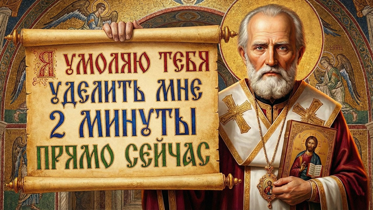 НИКОЛАЙ ЧУДОТВОРЕЦ УМОЛЯЕТ ВАС 2 МИНУТЫ... Большое счастье придёт в дом к каждому