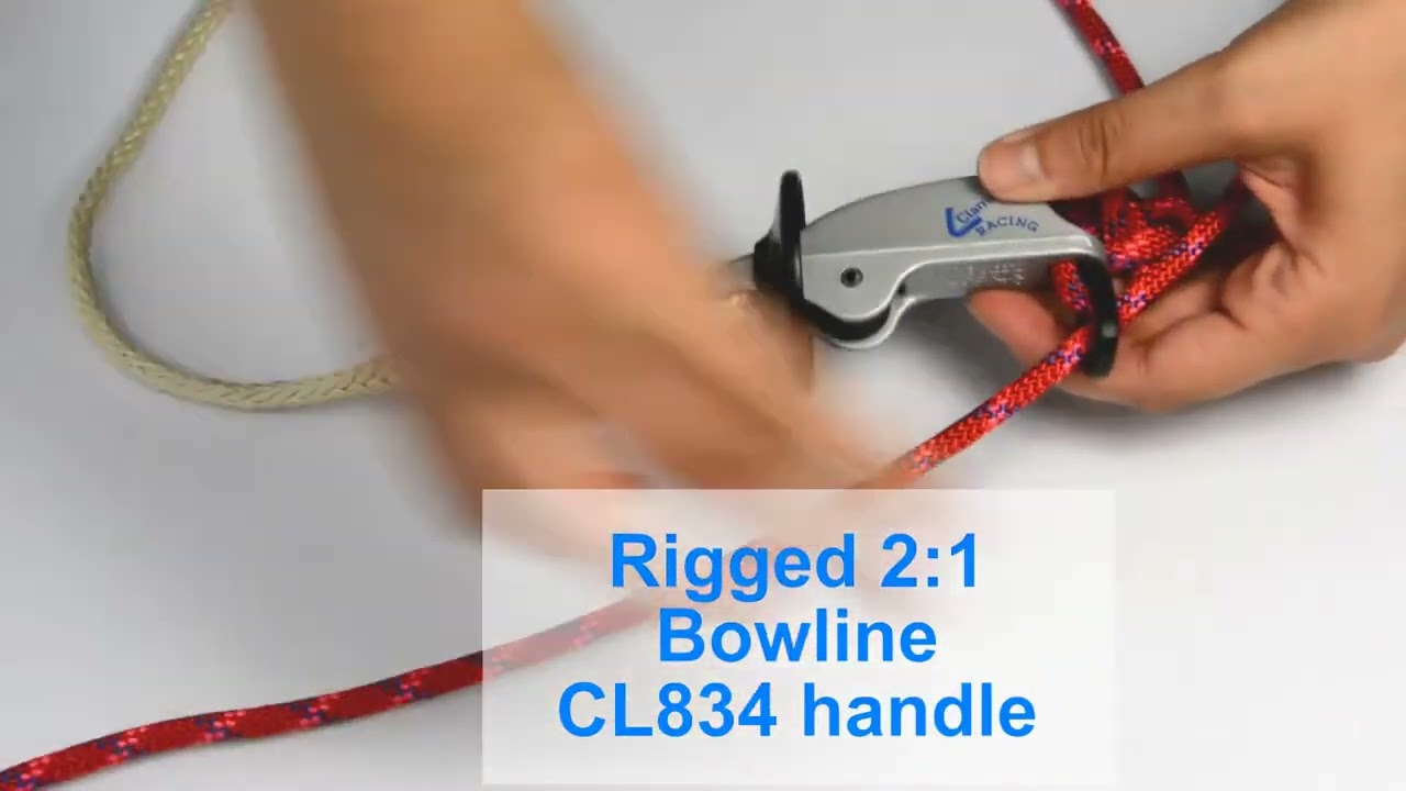 CL253 Trapeze cleat and CL834 Handle   Clamcleats Ltd