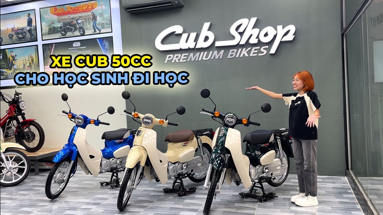 Xe Cub 50cc cho học sinh, tiết kiệm xăng 100km/L