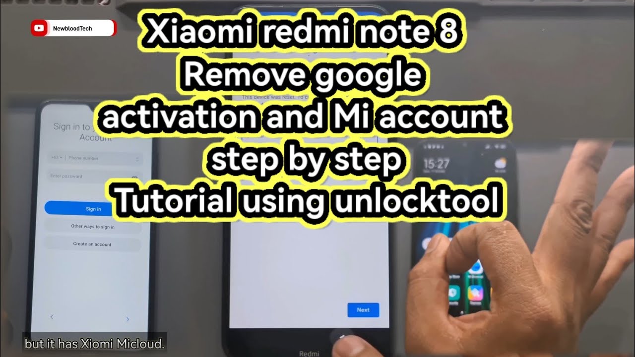 Xiaomi redmi note 8 remove mi account 2022