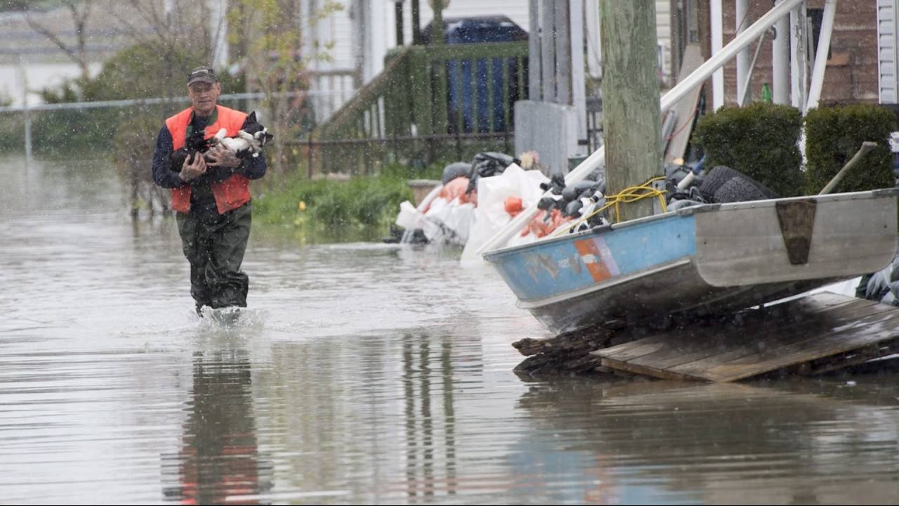 Scenes of the massive flooding in Quebec