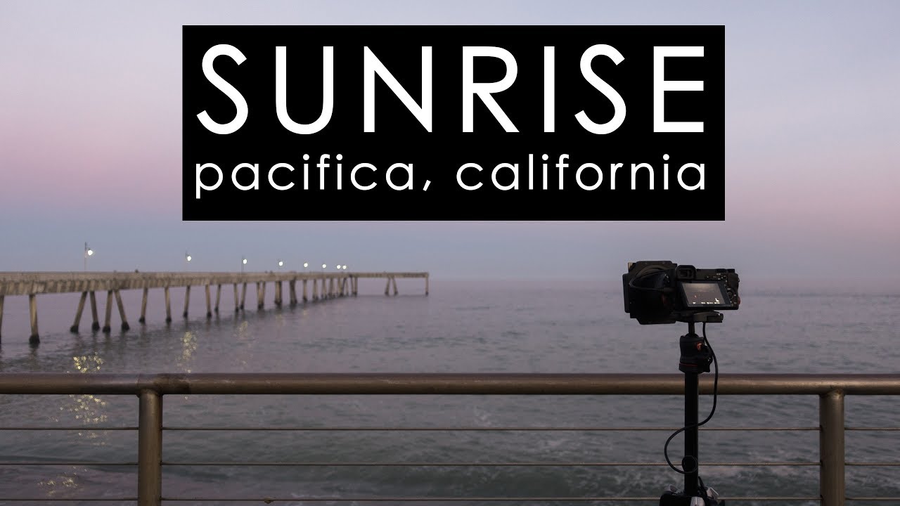 A beautiful sunrise in Pacifica, California