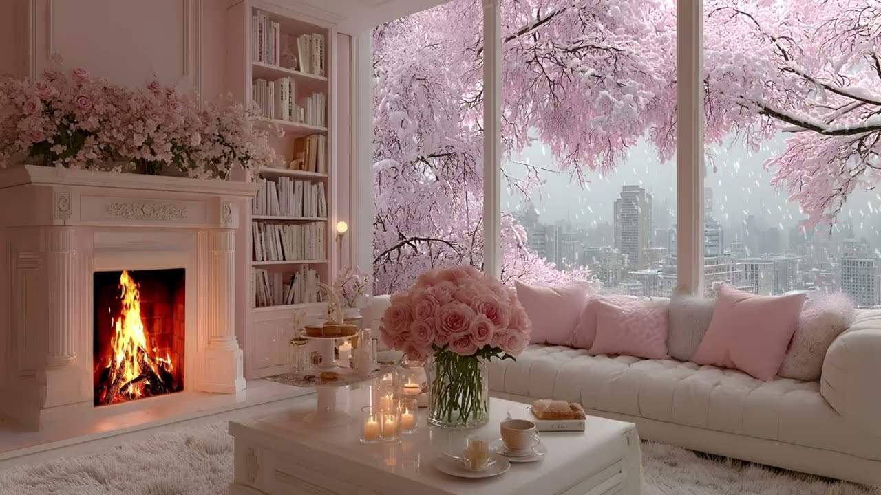 Cozy Fireplace Ambience ✨ Piano Music & Fireplace Ambience for Relaxation & Inner Peace