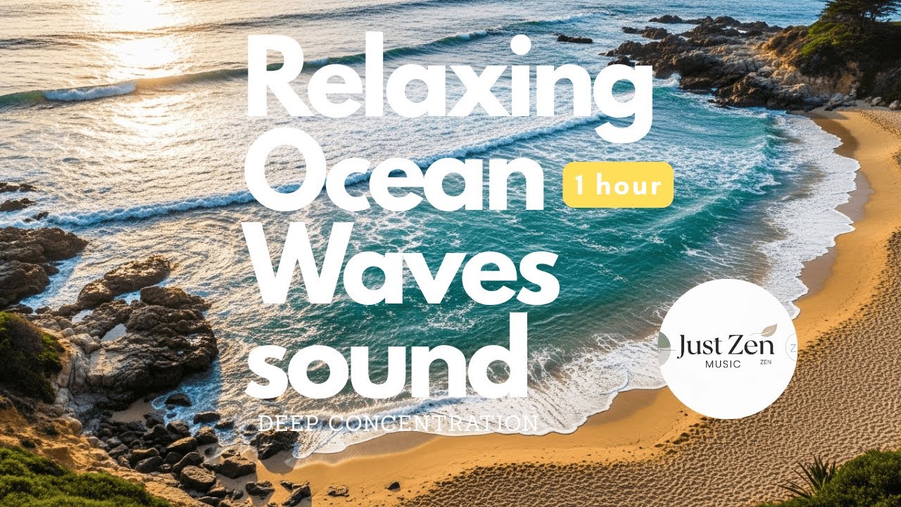 🌊🌊 Relaxing Ocean Waves – Sea Sounds for Deep Relaxation, Sleep & Zen Calm | 1 Hour 🌊🌊