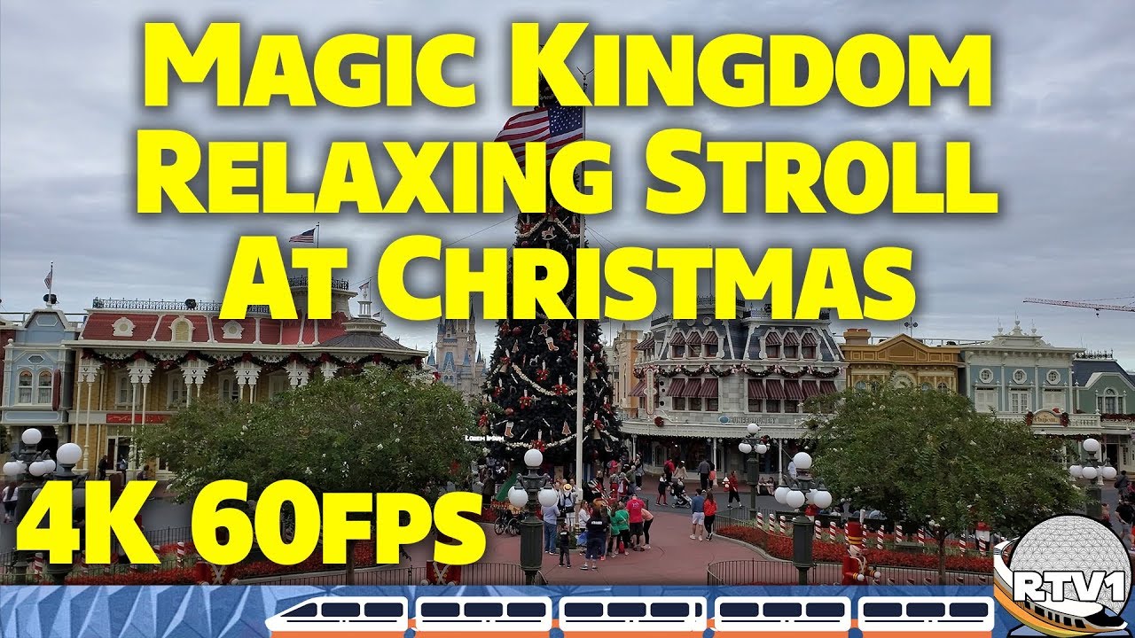 Magic Kingdom - Relaxing Stroll at Christmas with a Surprise! | Walt Disney World 2019