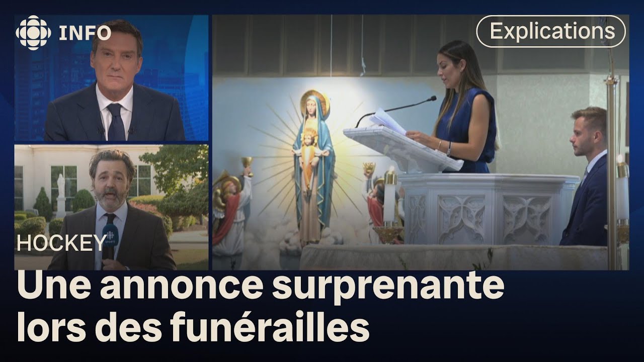 Funérailles des frères Gaudreau : la veuve de Johnny enceinte de neuf semaines