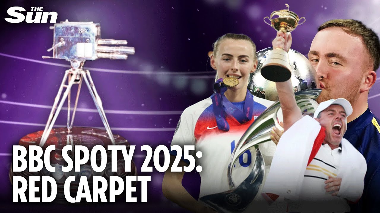 LIVE: Sports stars arrive for BBC Sports Personality of the Year 2025