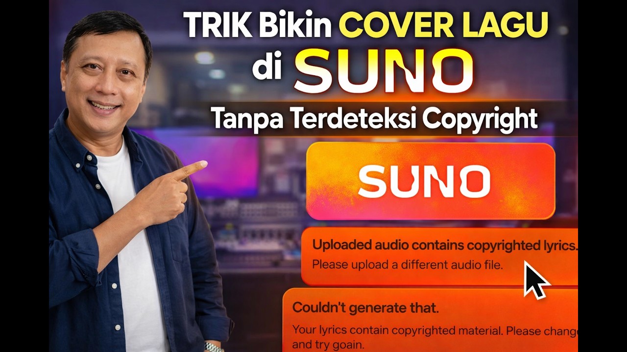 SUNO Menolak Lagu Untuk di COVER Karena COPYRIGHT? Ini Dia TRIK MENEMBUS DETEKSI SUNO !