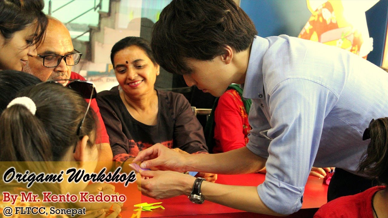 Mr. Kento's Origami Workshop at FLTCC Sonepat I 4 June 2019 I Learn Japanese