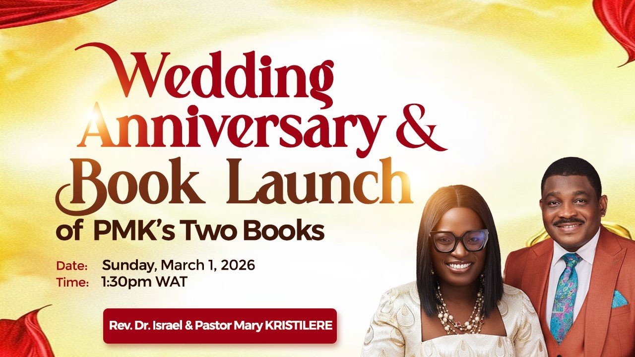 WEDDING ANNIVERSARY & BOOK LAUNCH || 1ST MARCH 2026 || REV. DR. ISRAEL & PASTOR MARY KRISTILERE