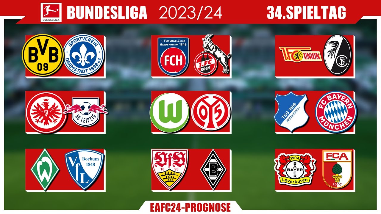 EA FC 24: Bundesliga | 34.Spieltag - Die gro&szlig;e Konferenz (Alle 9 Spiele) Prognose 23/24 - [Full HD]