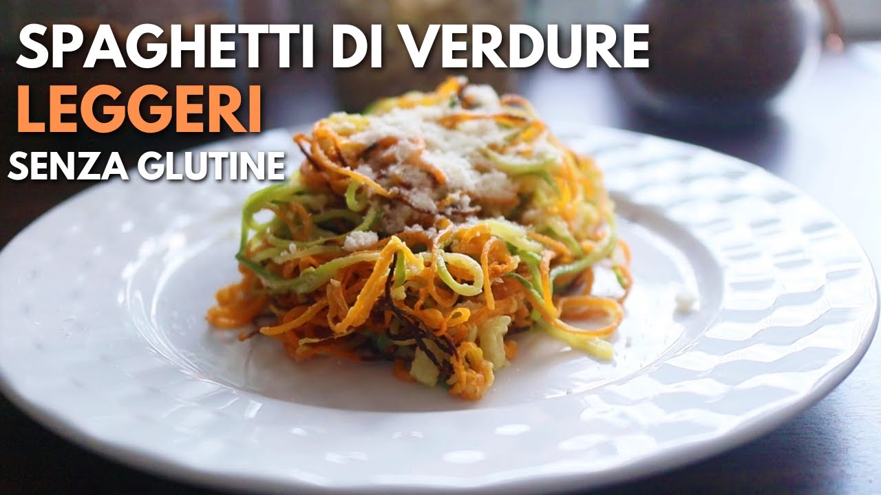 SPAGHETTI di VERDURE LEGGERI SENZA GLUTINE | RICETTA FACILE, VELOCE, ECONOMICA con zucchine