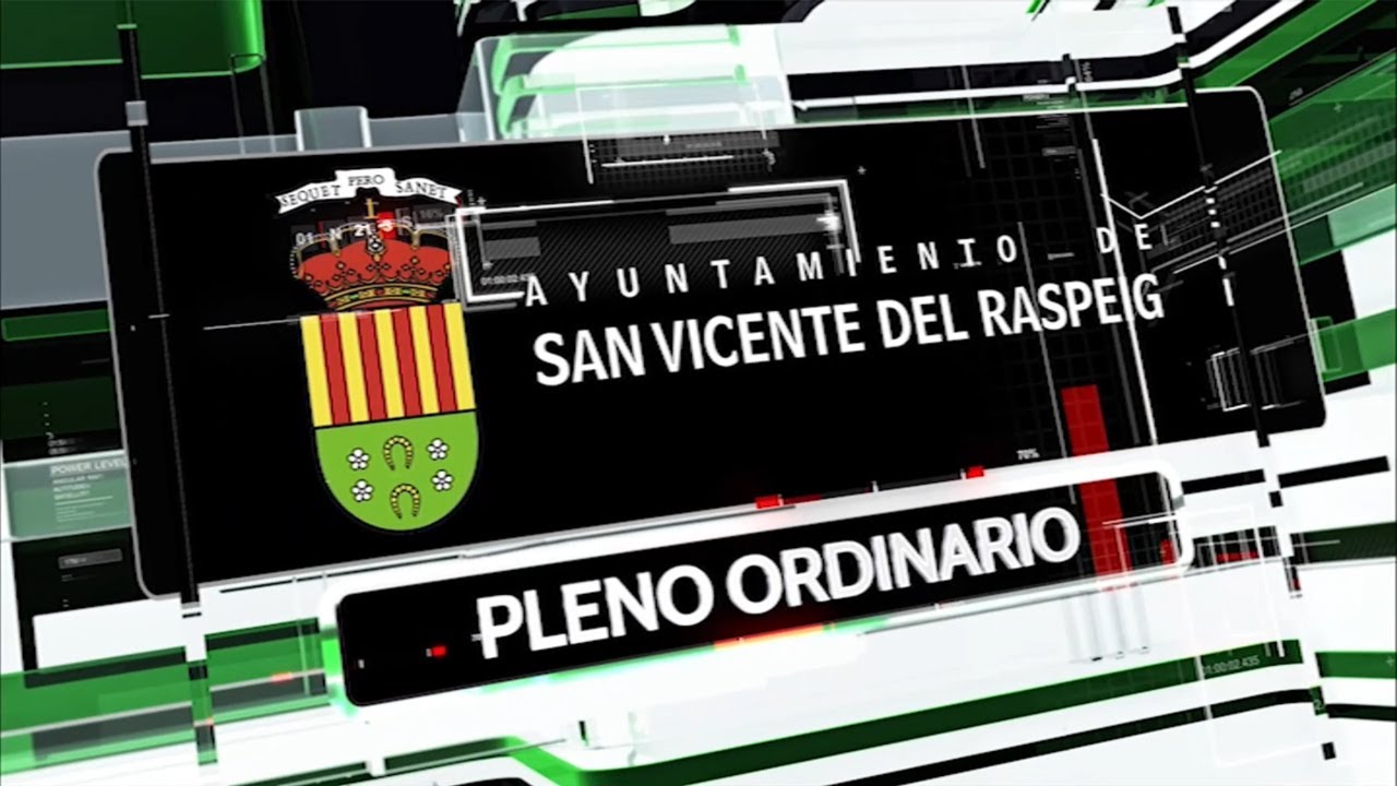 Sesión ordinaria del Ayuntamiento de San Vicente del Raspeig 30 de abril 2025