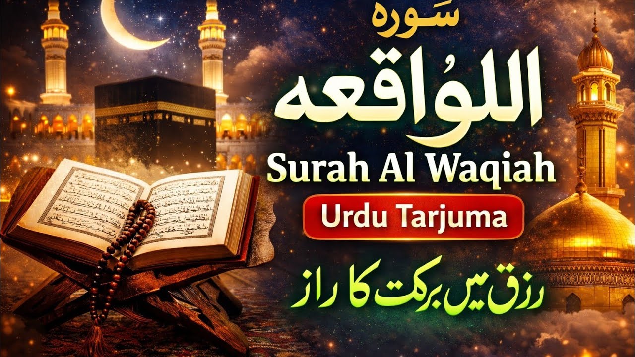 Surah Al Waqiah | Urdu Turjma qauran | Heart Touching Quran Beautiful Recitation 