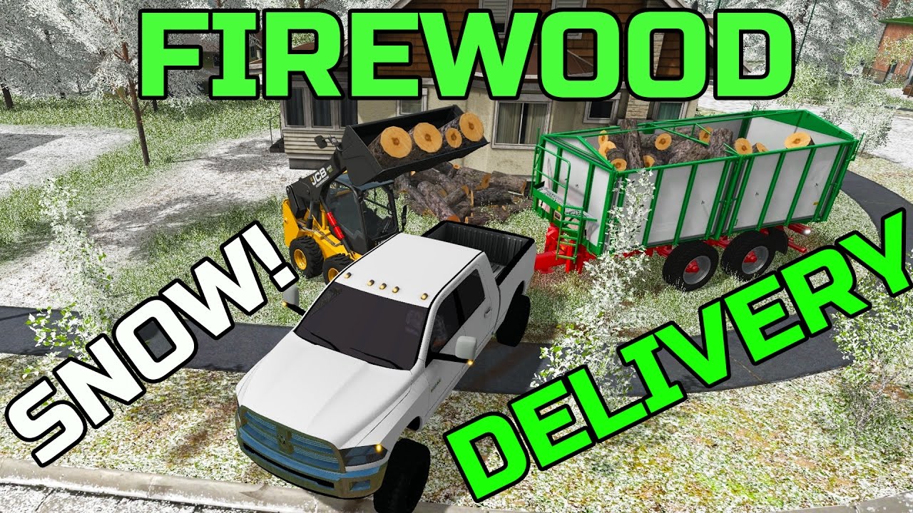 FARMING SIMULATOR 2017 | DELIVERING FIREWOOD | NEW TRUCK