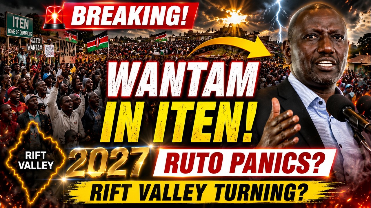 RUTO PANICS AS ITEN RESIDENTS CHANT 