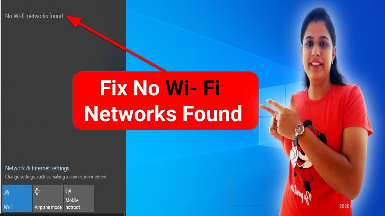 How to Fix No WiFi Networks Found But Wifi is Turned On -Wifi Network kase Theek kare Window 10 Main
