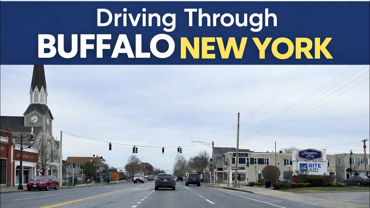 Driving Through Buffalo, New York 🇺🇸 | 4K Road View | Real City Drive