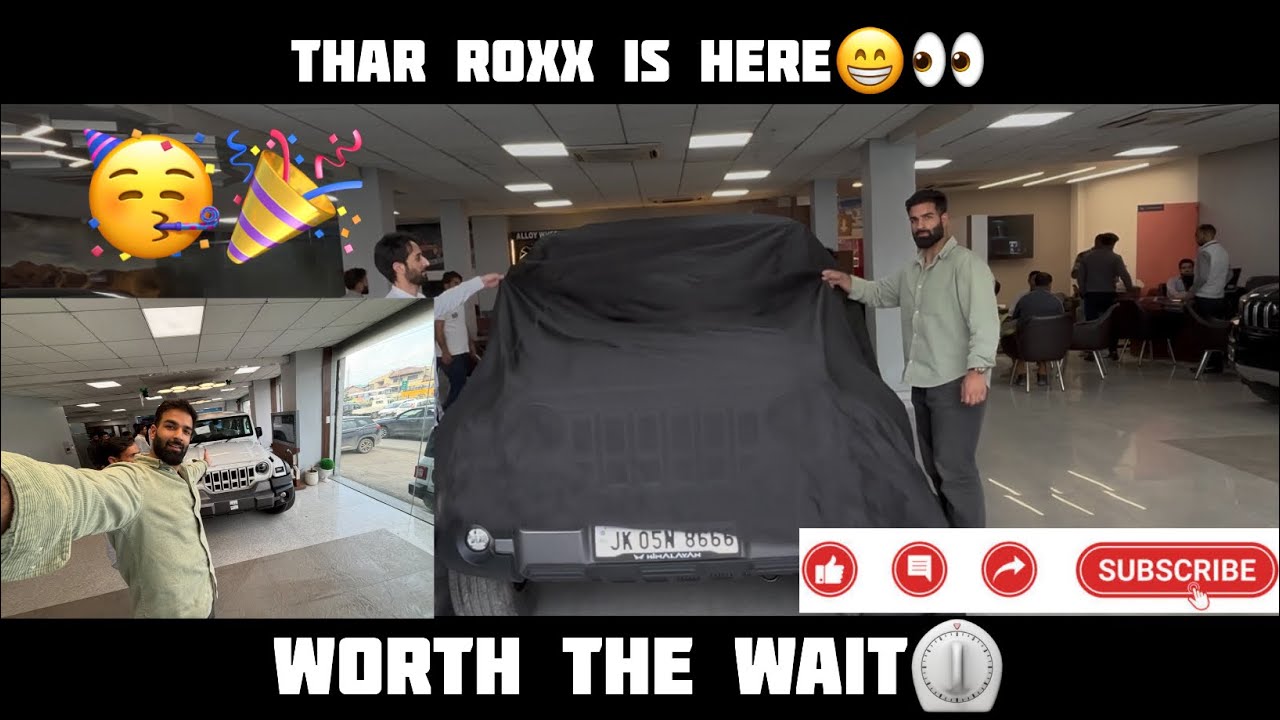 Taking Delivery Of All New Thar Roxx 🚗✨🎉🔑!!