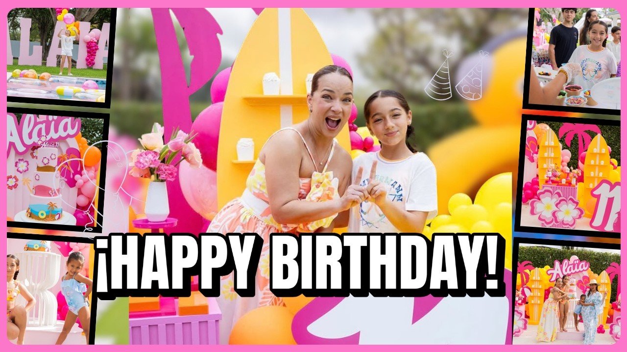 Esto fue el happy birthday de mi princesa AlaÏa 🥳🥰
