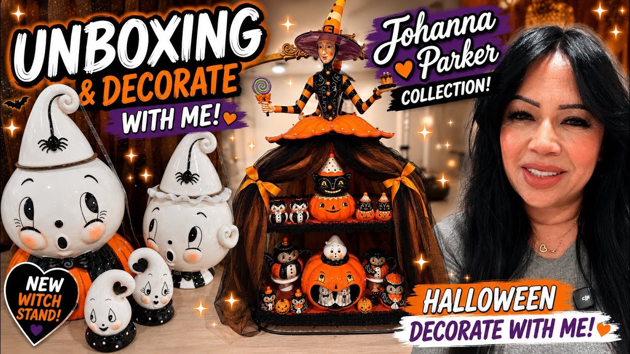 Украшаем дом к Хэллоуину 2026 🎃 Распаковка подставки-ведьмы из TJ Maxx + декор Johanna Parker
