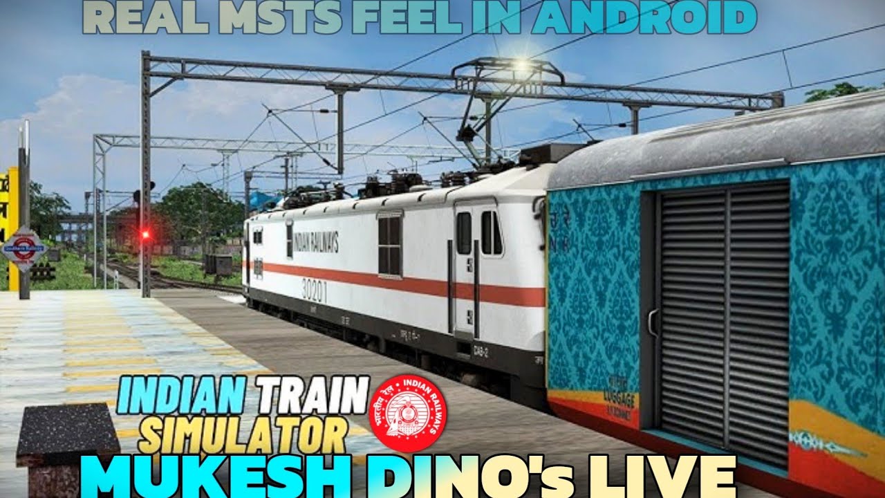 Indian train simulator real life graphics wow 😳 🥵MUKESH_DINO's is live!