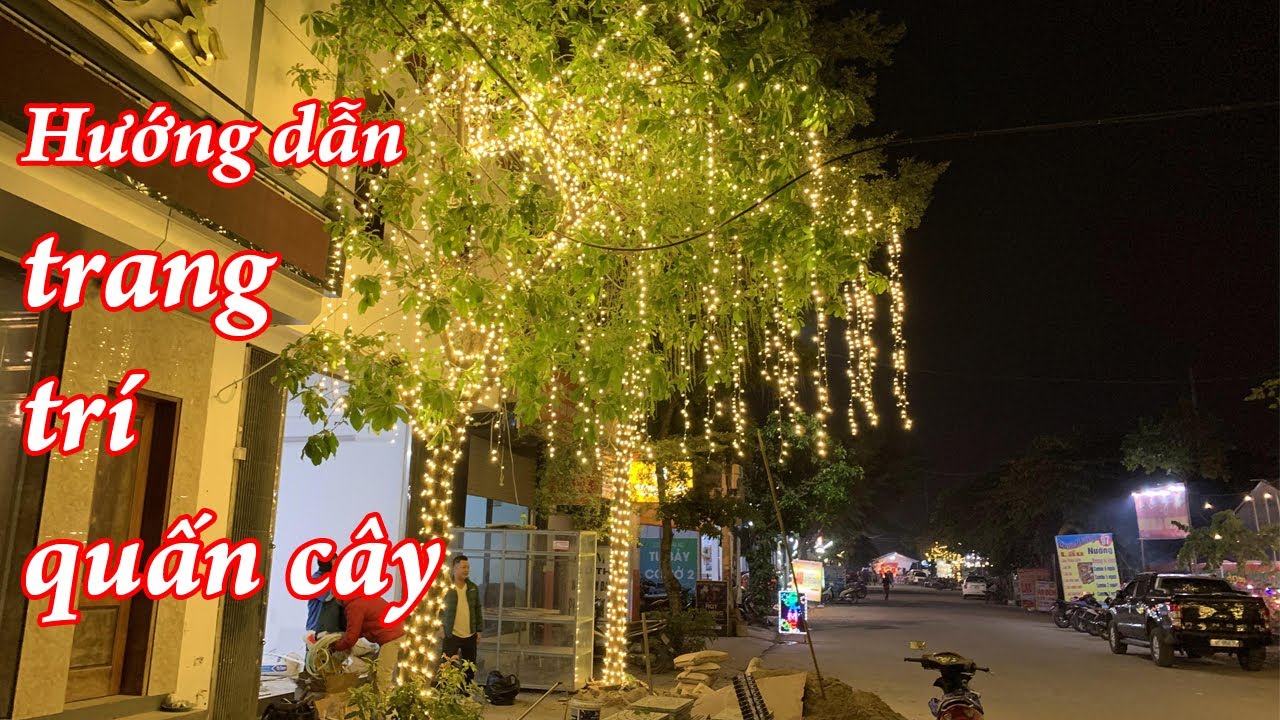 Hướng dẫn chi tiết tự trang trí quấn cây bằng Led đúc F5 đế 9mm tại nhà