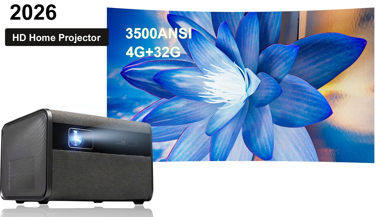 DITONG 2025 J10 projector Native 1080P Autofocus 4k HD  Android smart home theater projector