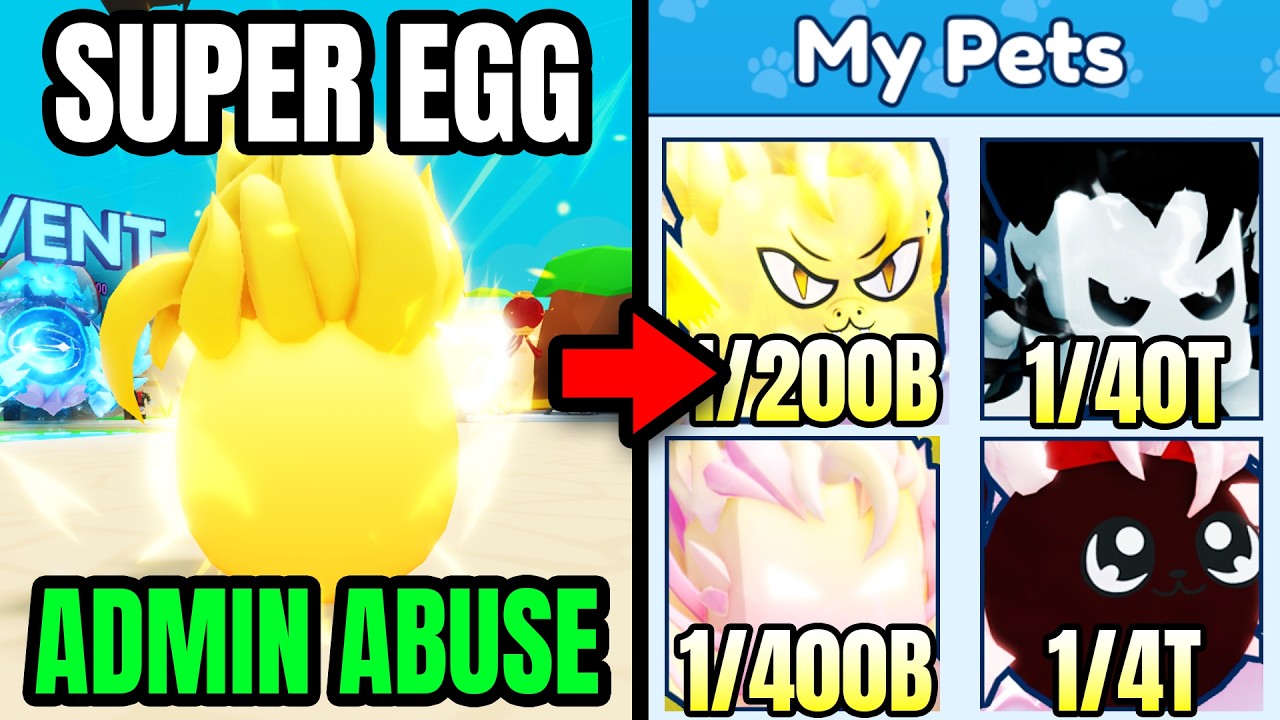 I Hatched 800K+ Super Eggs & GOT INSANE LUCK (Roblox)
