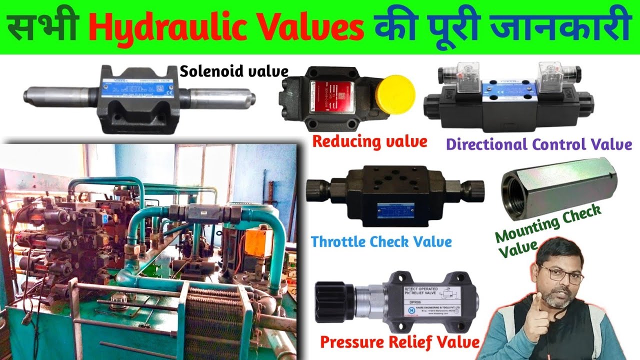Hydraulic System Valve Explained ! Types, Working & Uses In Hindi ! Hydraulic System Valve !