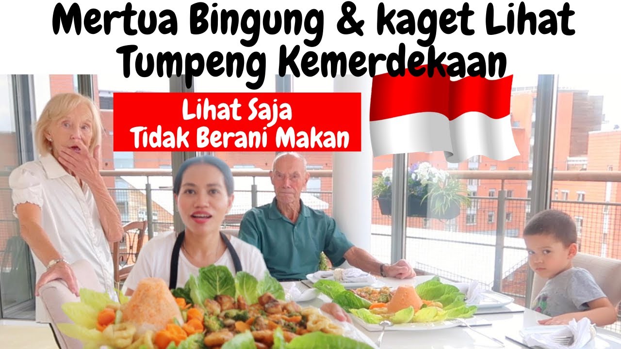 Mertua Bingung & Kaget Lihat Tumpeng Kemerdekaan,  Tidak Berani Makan