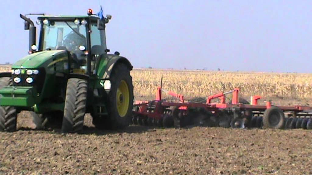 Ferma Stanescu   Izvoru AG RO   Grau 30 octombrie 2011 discuit   John Deere 7730 + Ralomex BDP 6 0 part  2
