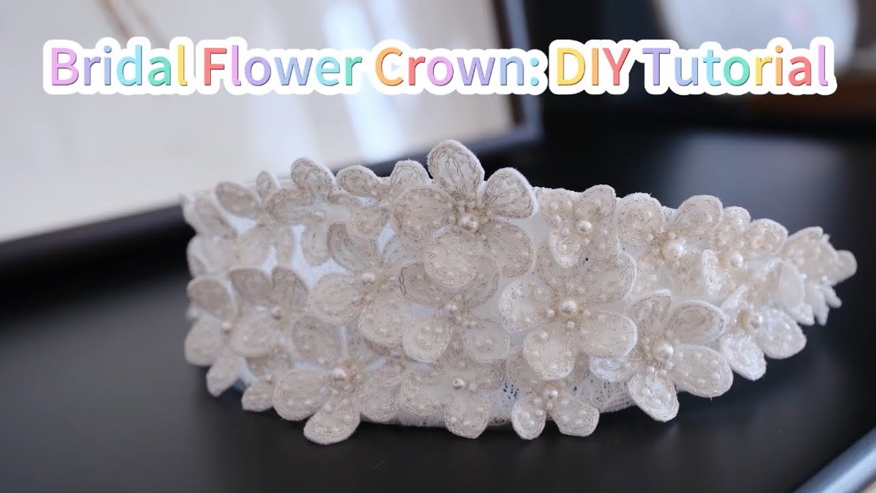 Bridal Flower Crown: DIY Tutorial#diy #handmade #bridalstyle #flowercrown 