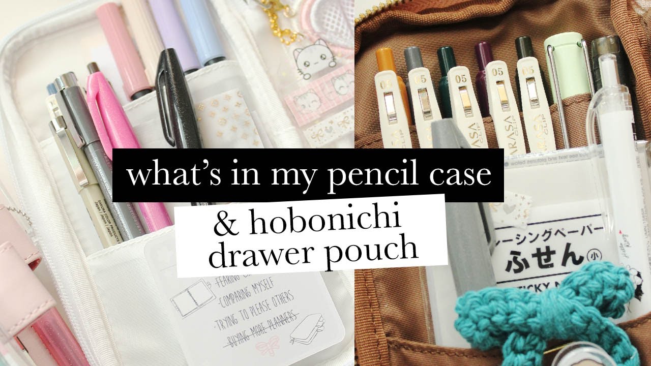 What's In My Hobonichi Drawer Pouch & Pencil Case June 2021