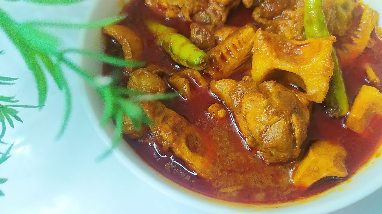 বাঁশ কোড়ল দিয়ে মুরগির মাংসের ঝাল | Bamboo Shoots with Chicken | চাকমা রান্না | পাহাড়ি রান্না রেসিপি